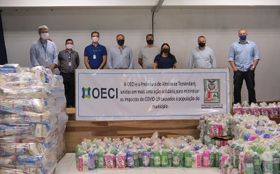 OEC donated food to families in Paraná