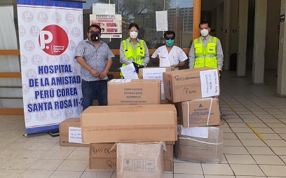 IIRSA North donated 15 vaporizing machines.