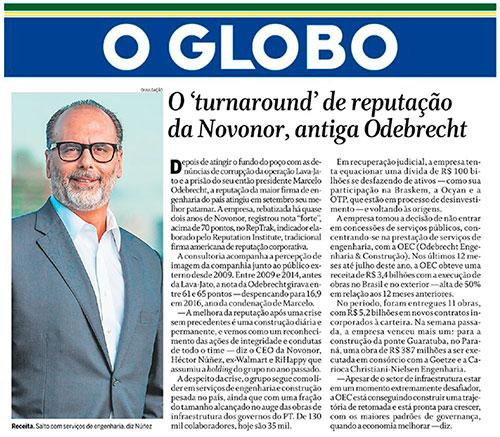 O Globo - turnaround da Reputação