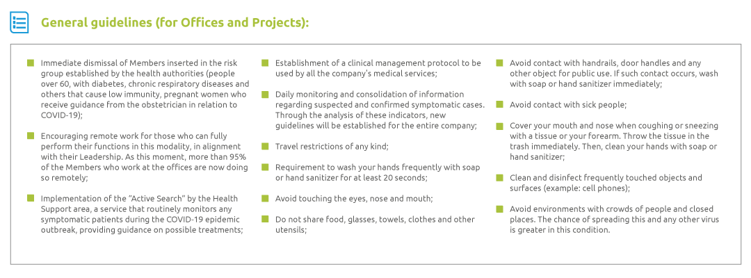 OEC's General Guidelines (for Offices and Projects)